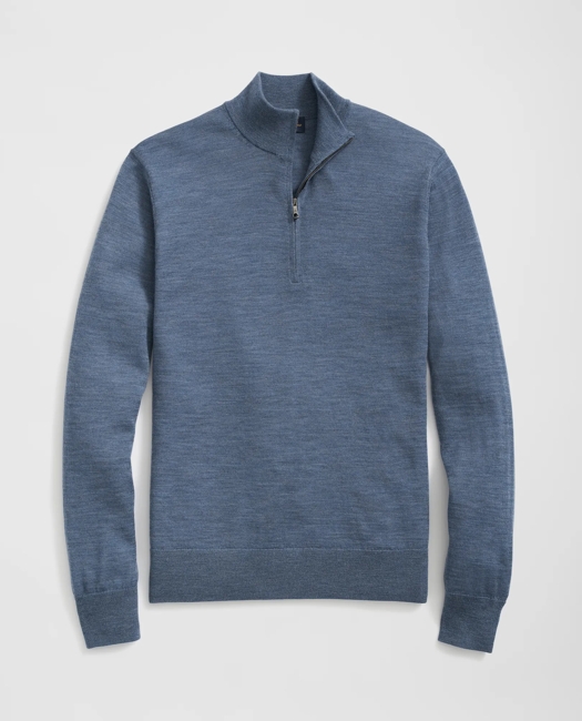 Fine Merino Wool Half-Zip Sweater