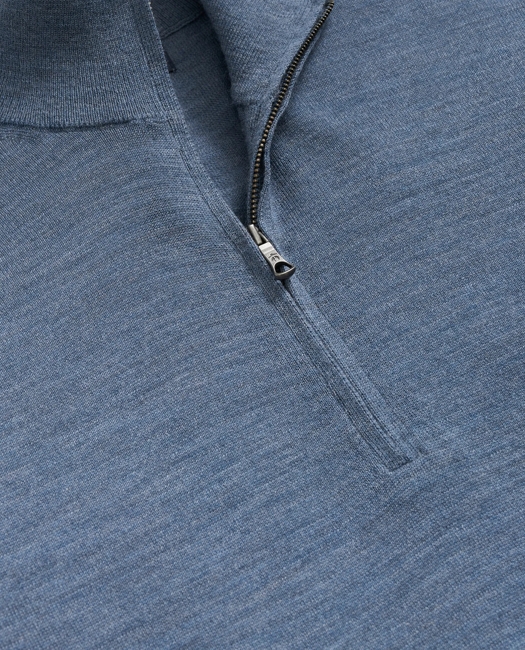 Fine Merino Wool Half-Zip Sweater