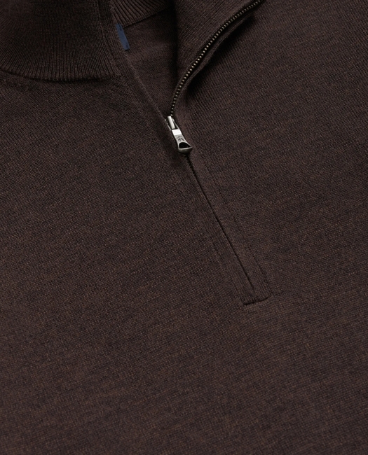 Fine Merino Wool Half-Zip Sweater