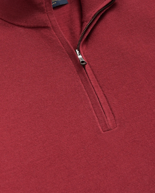 Fine Merino Wool Half-Zip Sweater