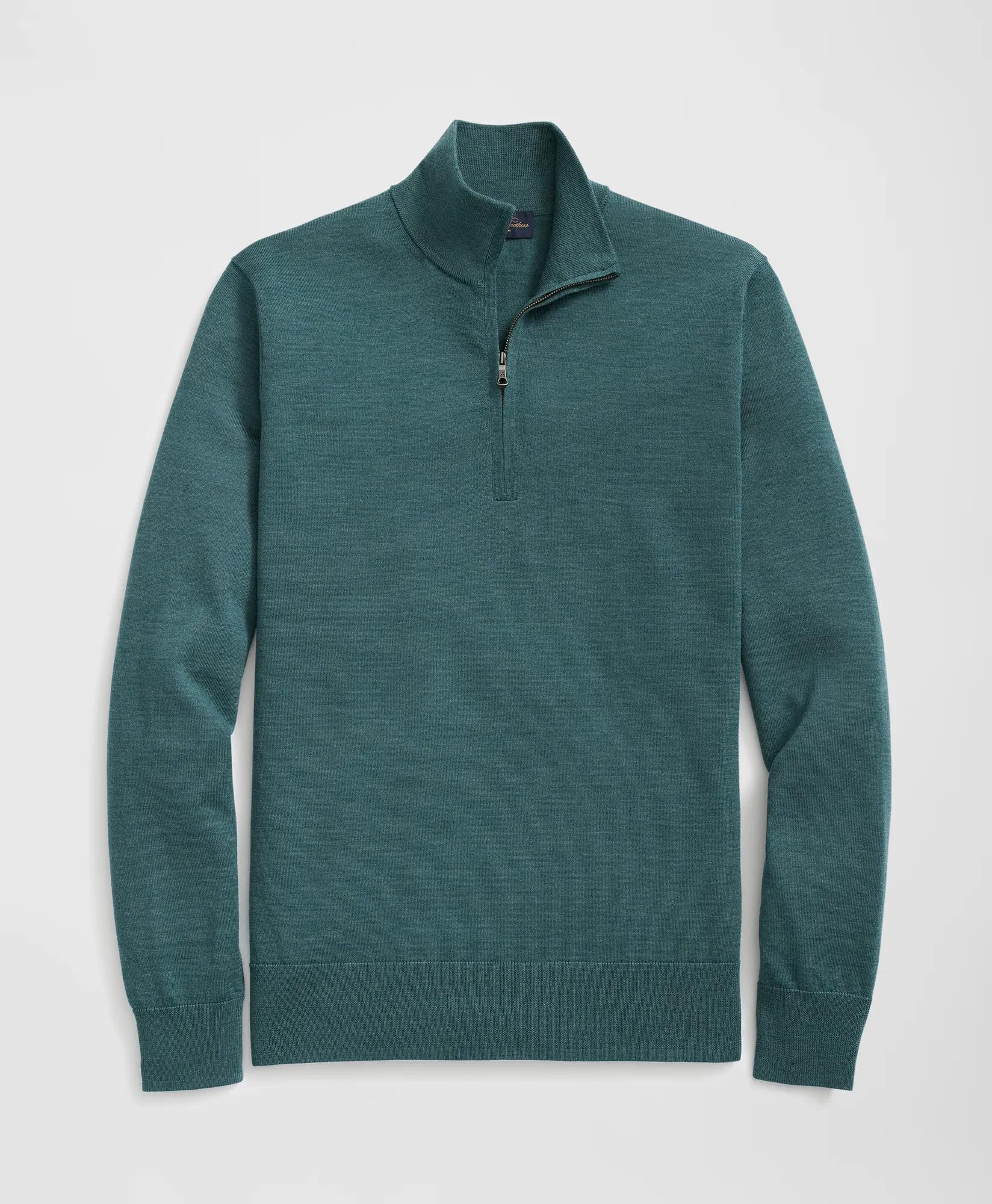 Fine Merino Wool Half-Zip Sweater