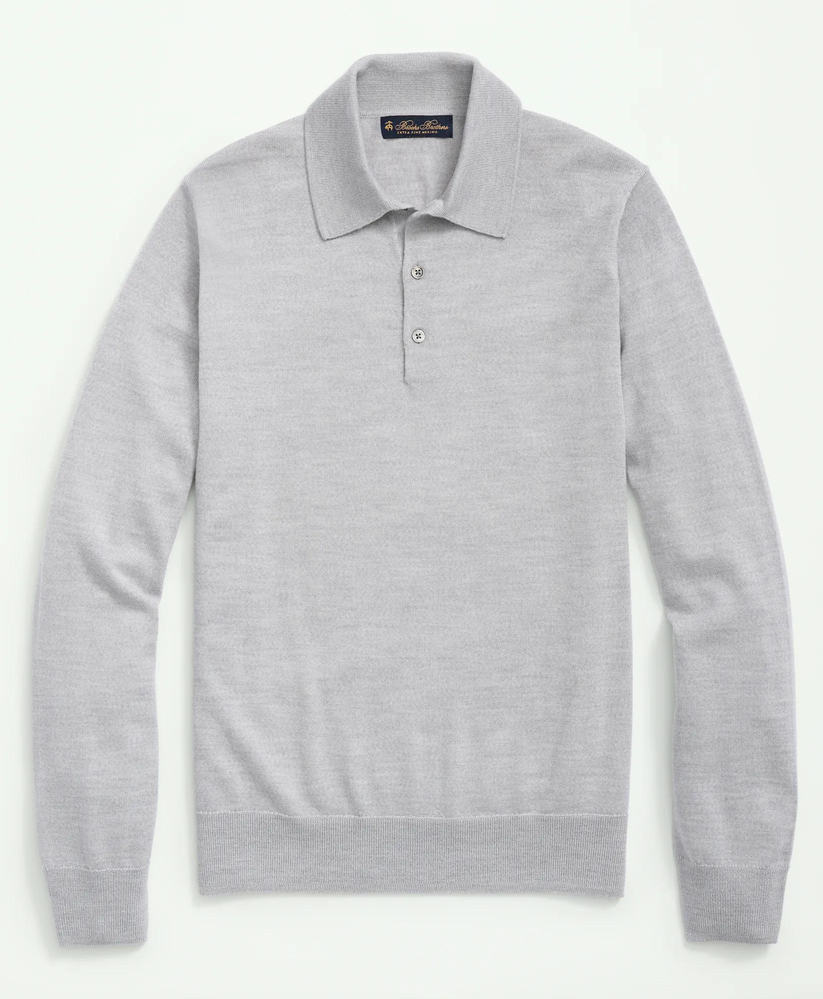 Fine Merino Wool Sweater Polo