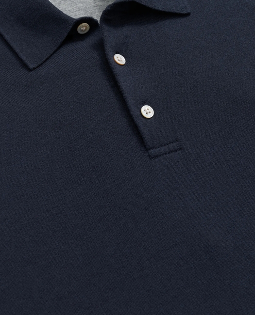 Luxe Polo Sweater In Cotton-Cashmere