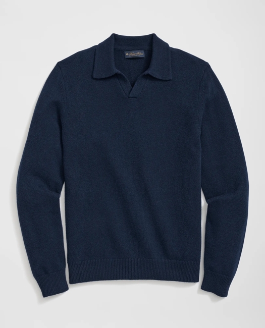 3-Ply Cashmere Jonny Collar Polo Sweater