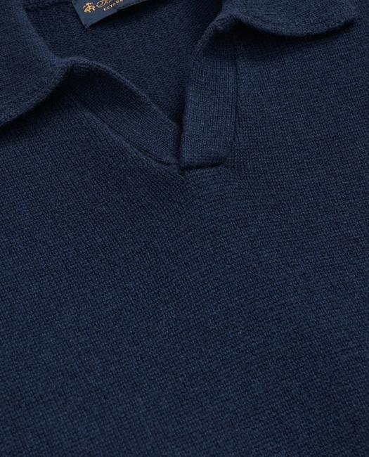 3-Ply Cashmere Jonny Collar Polo Sweater