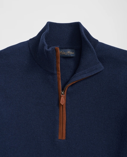 3-Ply Cashmere Half-Zip Sweater