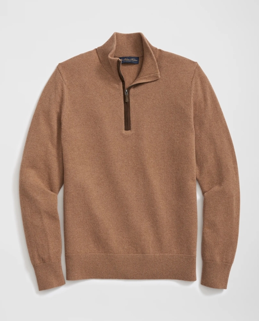 3-Ply Cashmere Half-Zip Sweater