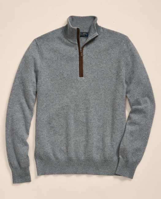 3-Ply Cashmere Quarter-Zip Sweater