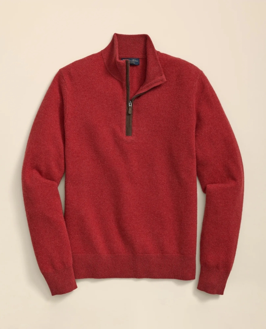 3-Ply Cashmere Half-Zip Sweater