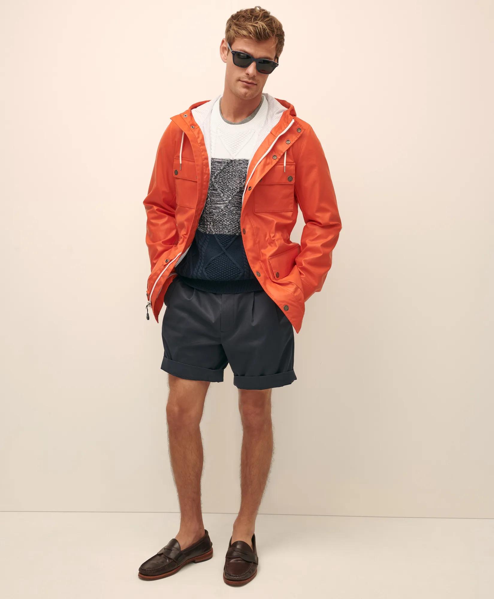 Supima Cotton Cable Colorblock Sweater