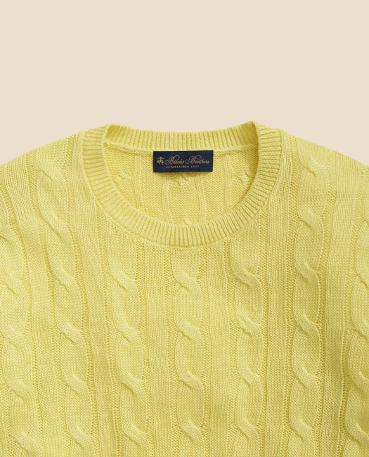 Linen Cable Knit Sweater