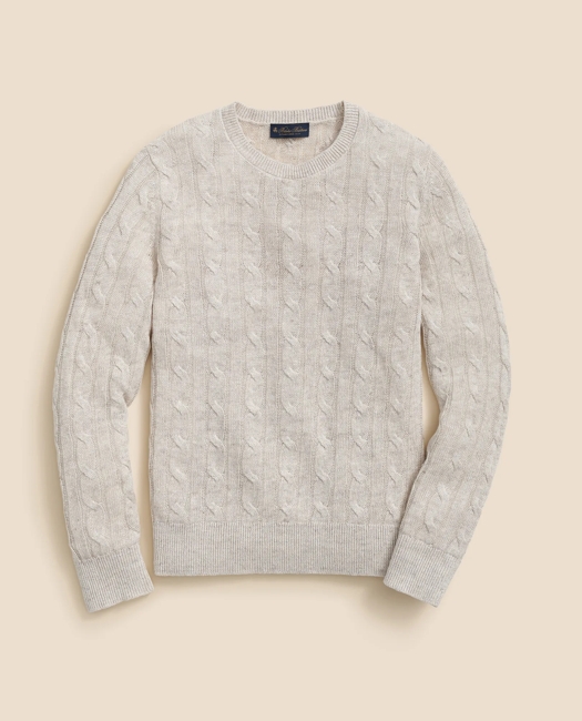 Linen Cable Knit Sweater