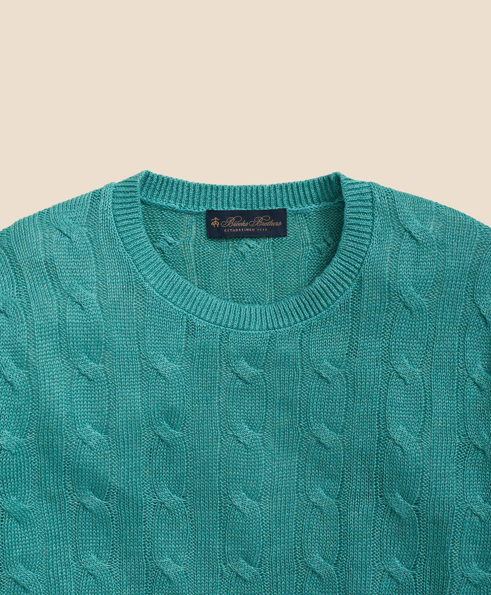 Linen Cable Knit Sweater