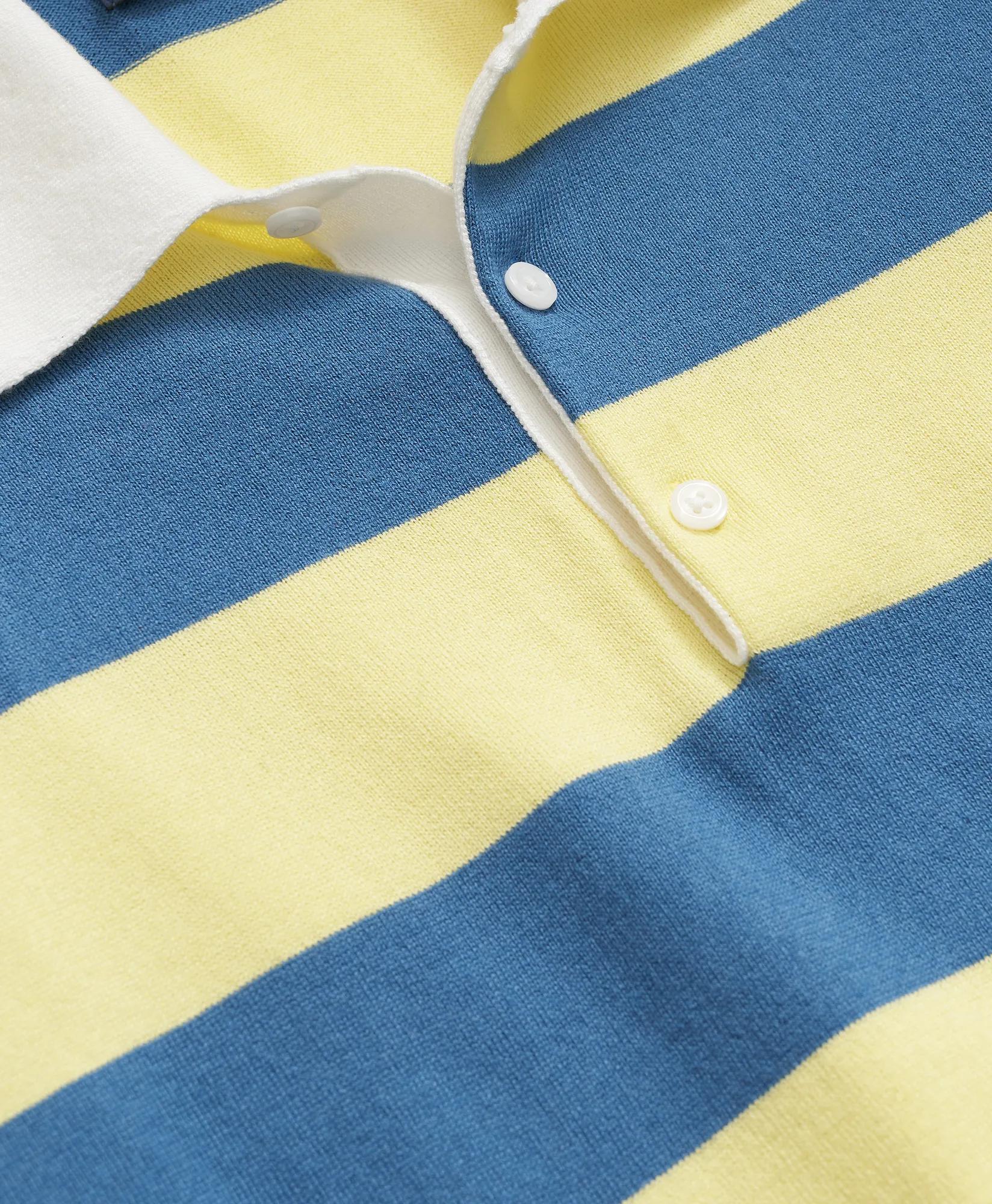 Rugby Stripe Sweater in Pima Cotton - Blue Multi