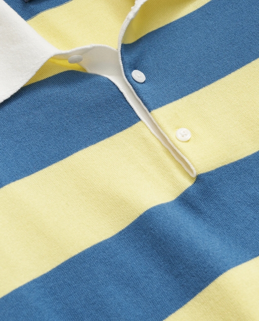 Rugby Stripe Sweater in Pima Cotton Shirt