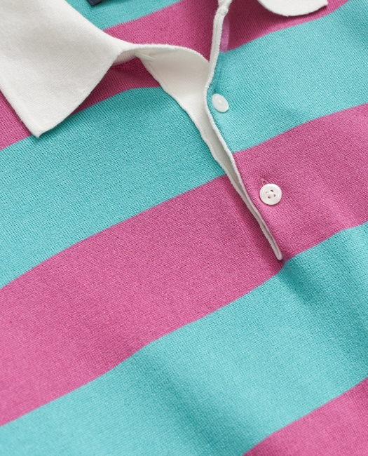Rugby Stripe Sweater in Pima Cotton Shirt