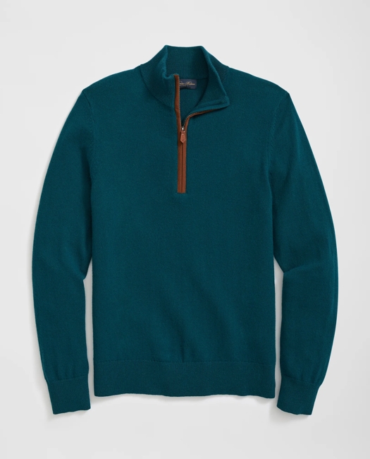 3-Ply Cashmere Half-Zip Sweater