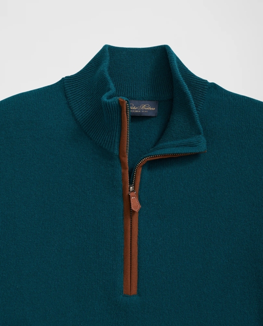 3-Ply Cashmere Half-Zip Sweater