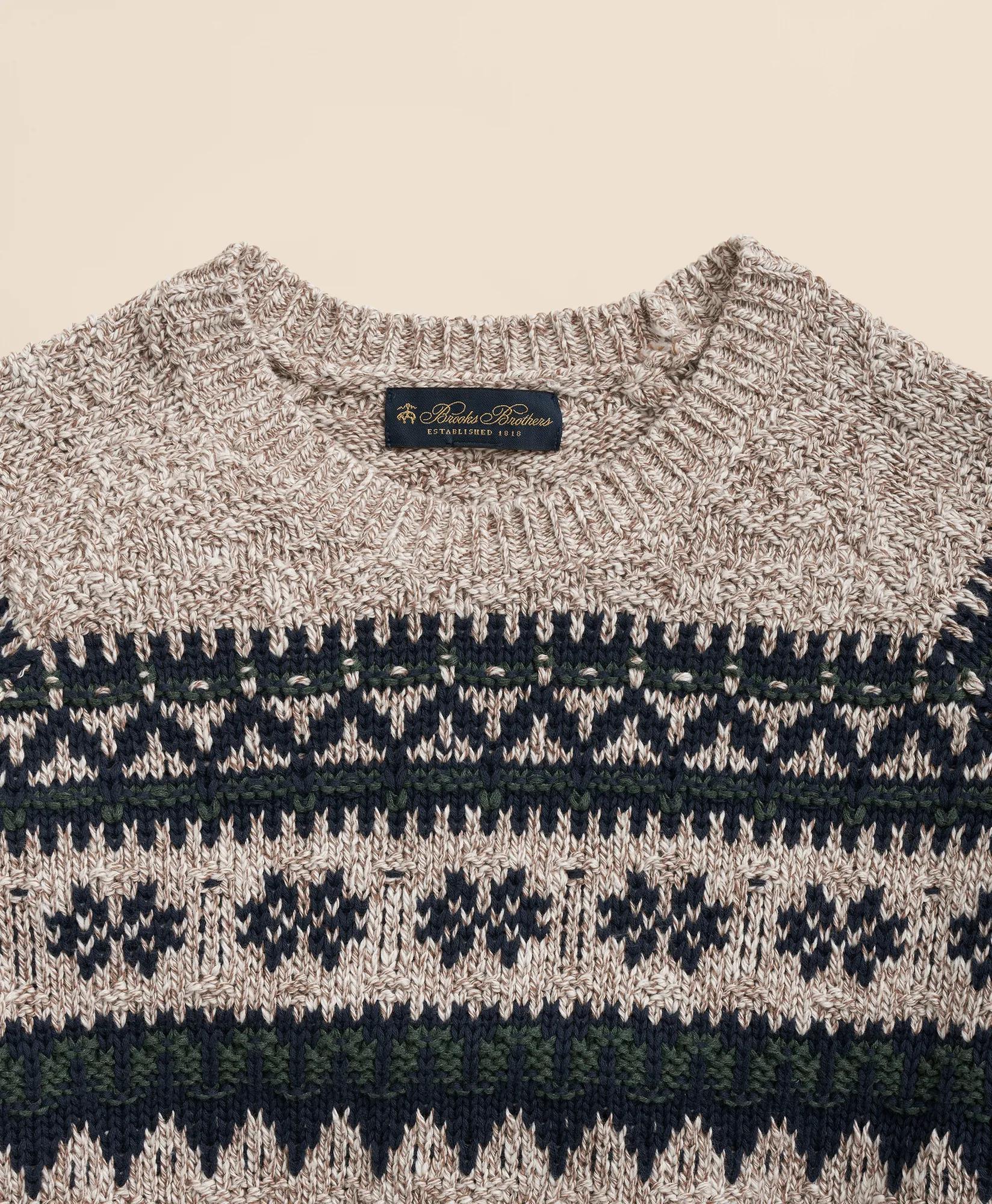 Cotton Fair Isle Sweater
