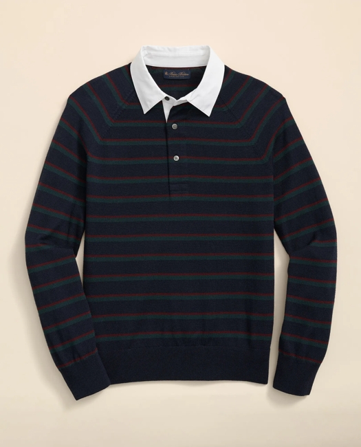 Merino Wool Rugby Sweater