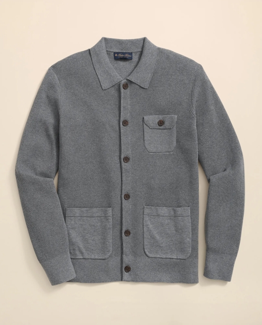 Supima Cotton Chore Coat Sweater