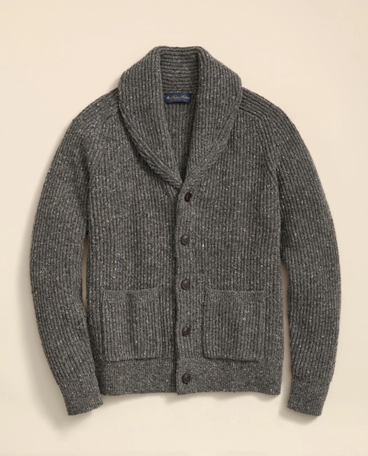 Merino Wool Donegal Shawl Cardigan