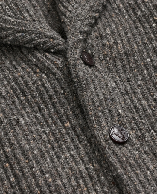 Merino Wool Donegal Shawl Cardigan