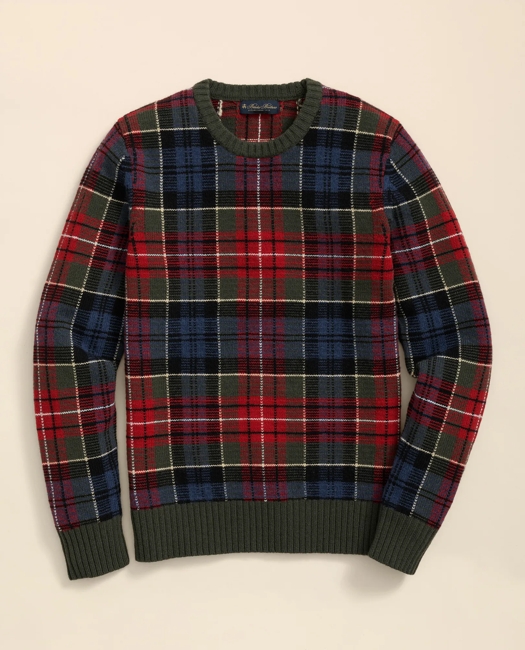 Merino Wool Archive Plaid Intarsia Sweater
