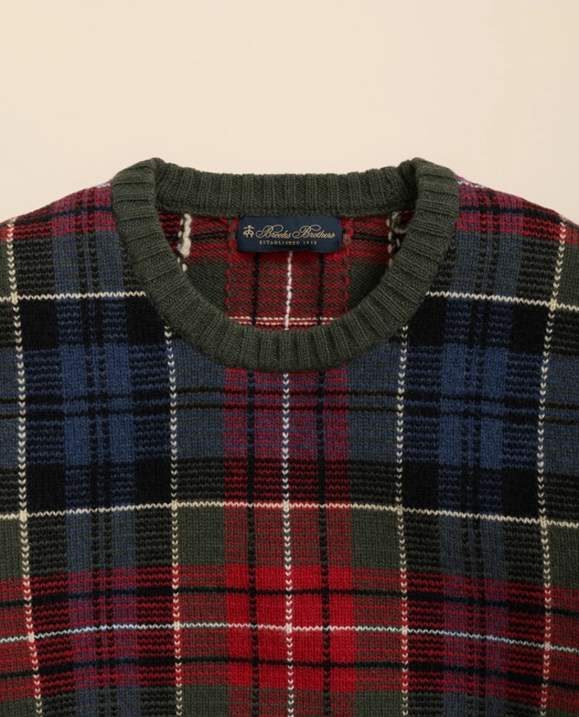 Merino Wool Archive Plaid Intarsia Sweater