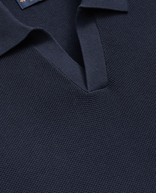 Supima Cotton Johnny Collar Sweater Shirt