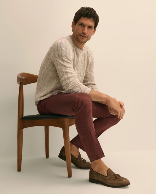 Linen Cable Knit Sweater