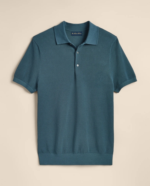 Supima Cotton Pique Polo Sweater