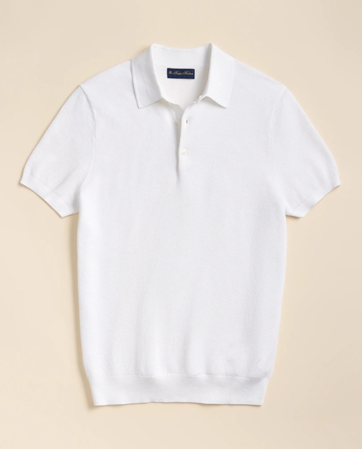 Supima Cotton Pique Polo Sweater