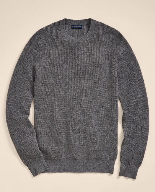 Cashmere Waffle-Knit Sweater