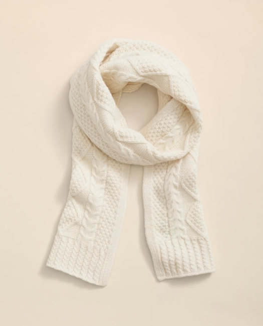 Aran Cable Knit Scarf