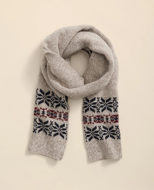 Wool-Cashmere Archive Jacquard Scarf