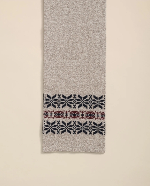 Wool-Cashmere Archive Jacquard Scarf