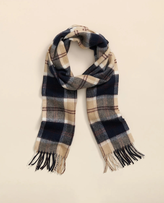 Merino Wool Tartan Scarf