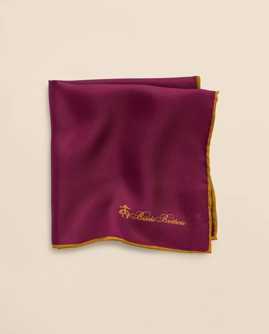Silk Pocket Square - Burgundy