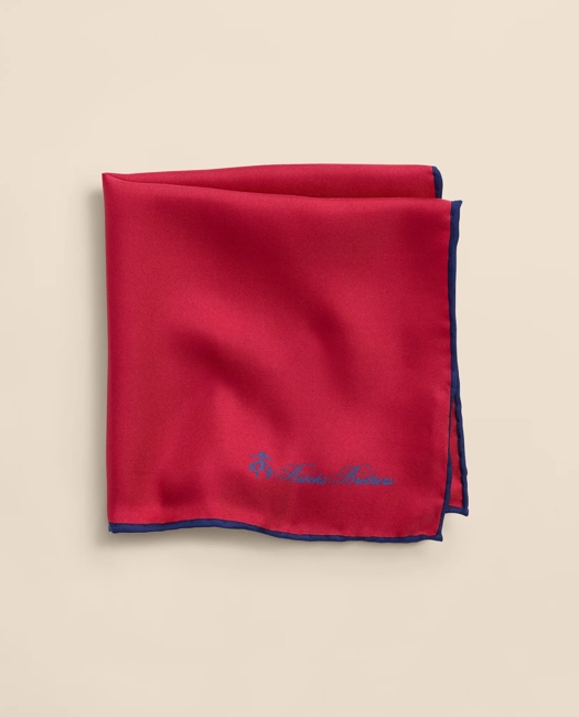 Silk Pocket Square - Red