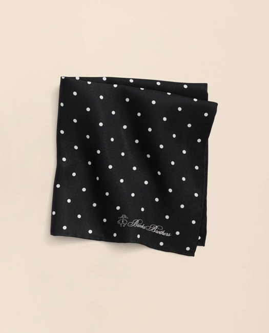 Small Dot Silk Pocket Square Tie
