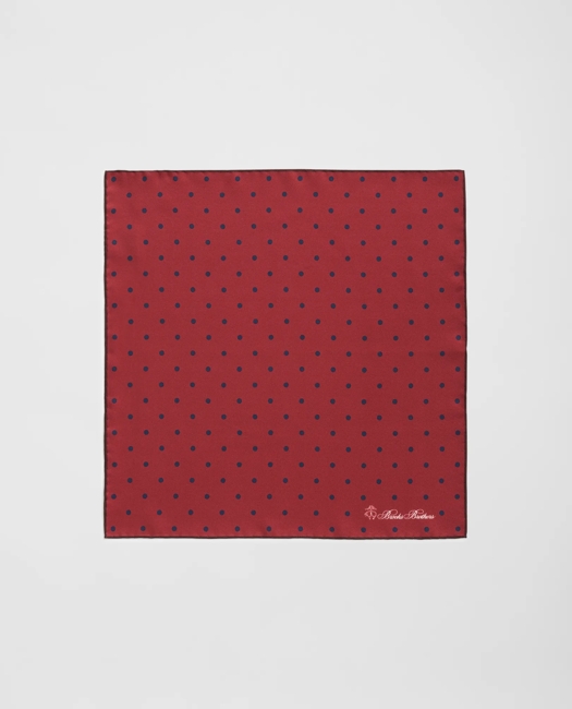 Small Dot Silk Pocket Square Tie