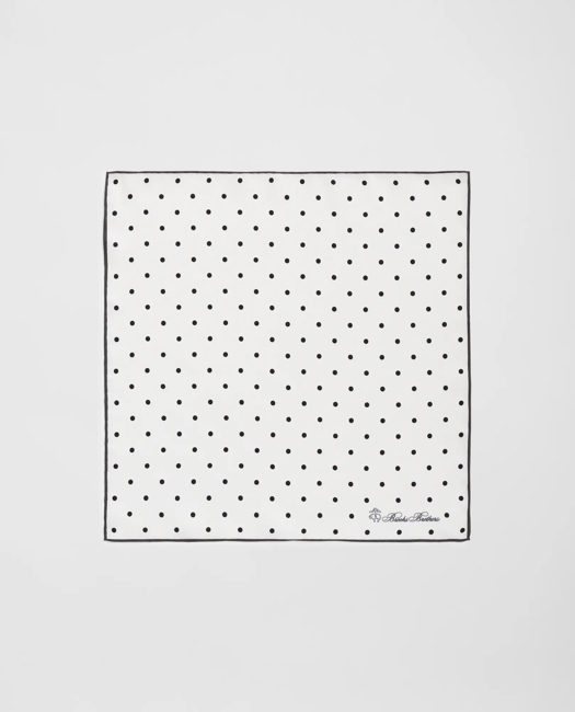 Small Dot Silk Pocket Square Tie