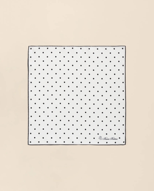 Small Dot Silk Pocket Square Tie