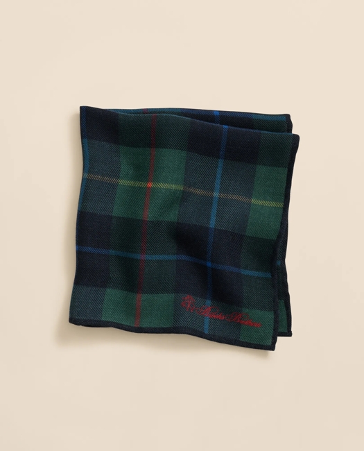 Wool Plaid Pocket Square Tie