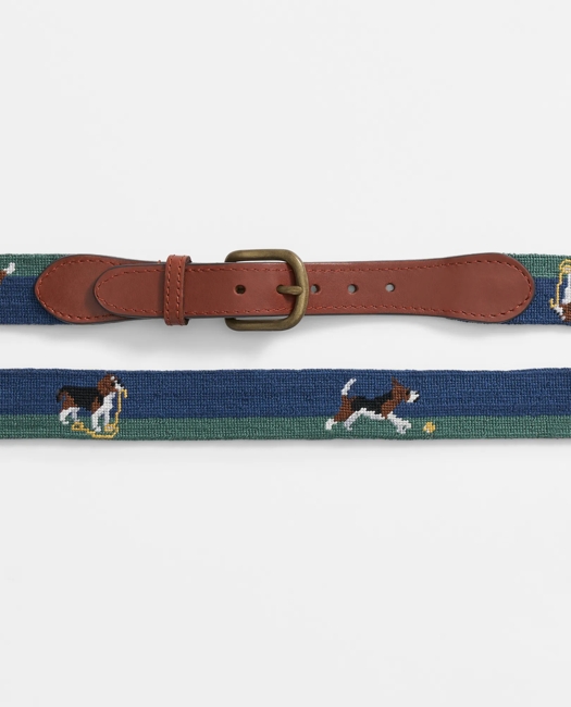 Smathers & Branson Needlepoint Beagle Belt