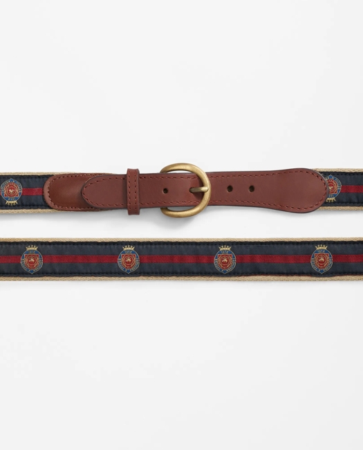Ribbon Overlay Crest Belt