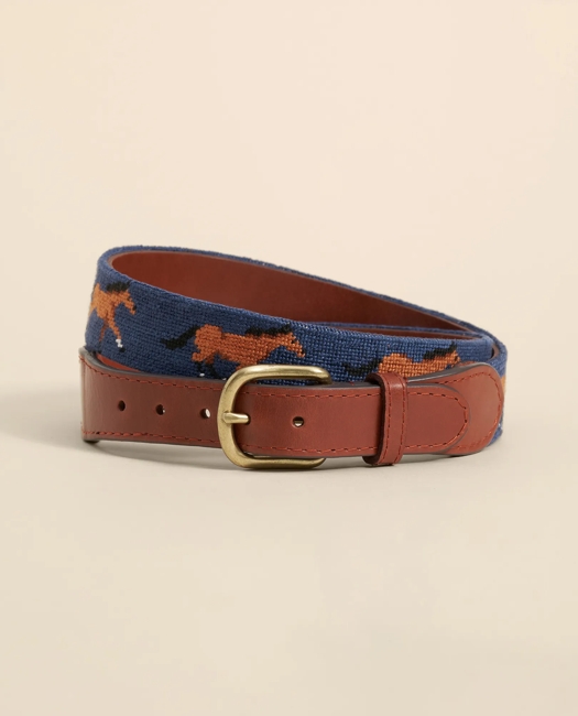Smathers & Branson Needlepoint Horse Belt