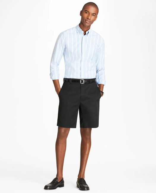 9" Flat Front Stretch Advantage Chino Shorts