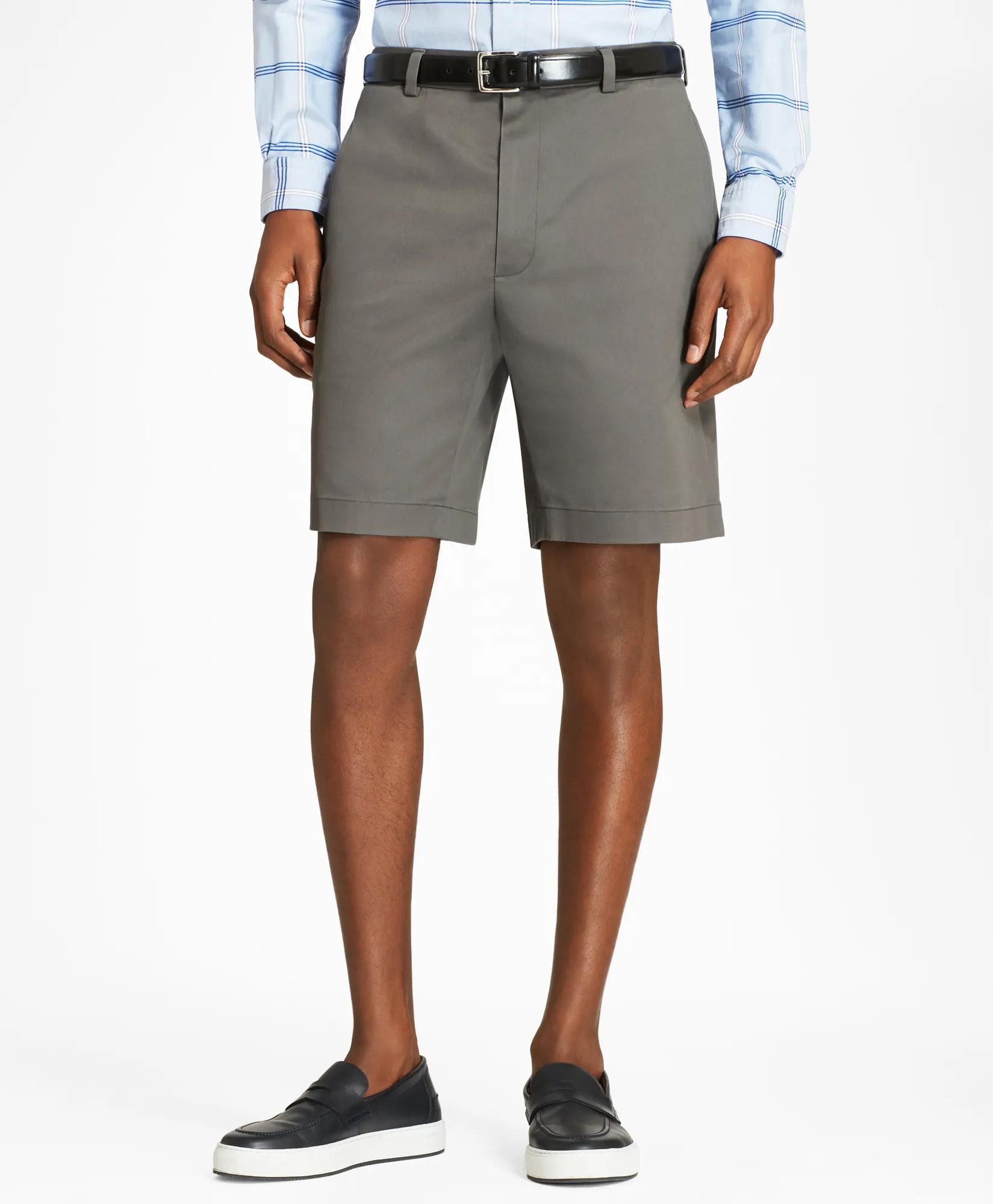 9" Flat Front Stretch Advantage Chino Shorts